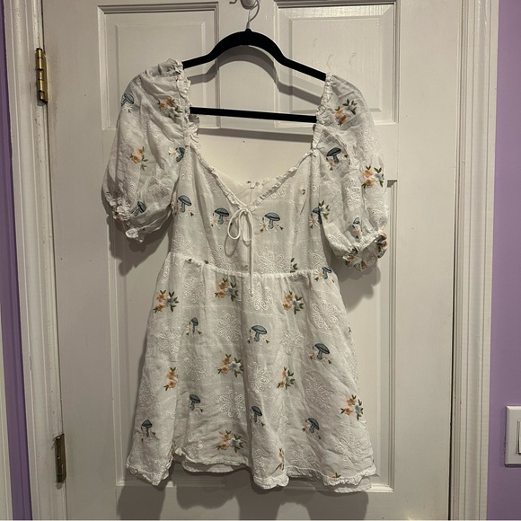 Love & Lemons Yolanda Puff Sleeve Mini Dress - Picture 2 of 7